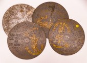 4pc Polyphon Music Box Discs-