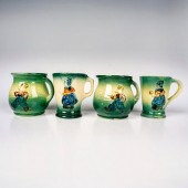 4PC ROSEVILLE POTTERY EARLY WA