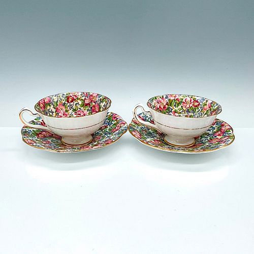4PC ROSINA BONE CHINA TEACUPS AND