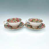 4PC ROSINA BONE CHINA TEACUPS