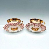 4PC ROSINA BONE CHINA TEACUPS