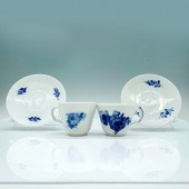 4PC ROYAL COPENHAGEN TEACUP AN