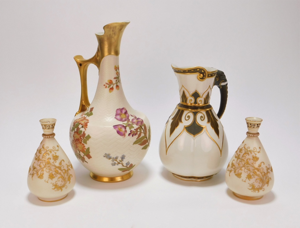 4PC ROYAL WORCESTER PORCELAIN