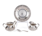 4PC S. KIRK & SON 'REPOUSSE' S