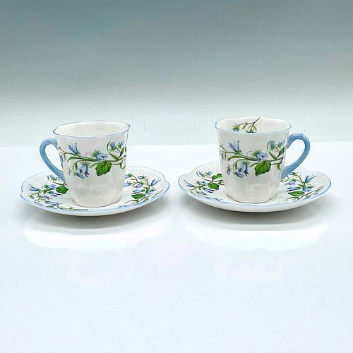 4PC SHELLEY BONE CHINA DEMITASSE