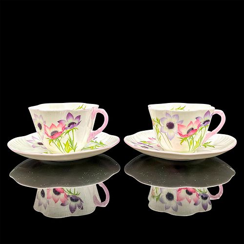 4PC SHELLEY ENGLAND CUPS AND