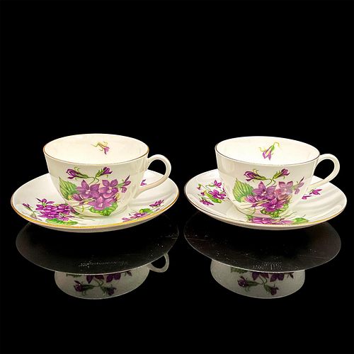 4PC SHELLEY ENGLAND CUPS AND