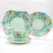 4PC SHELLEY ENGLAND TEA SET, M