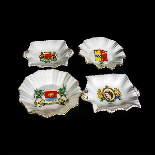 4PC SHELLEY PORCELAIN PIN