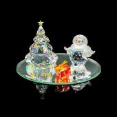 4PC SWAROVSKI CRYSTAL CHRISTMA