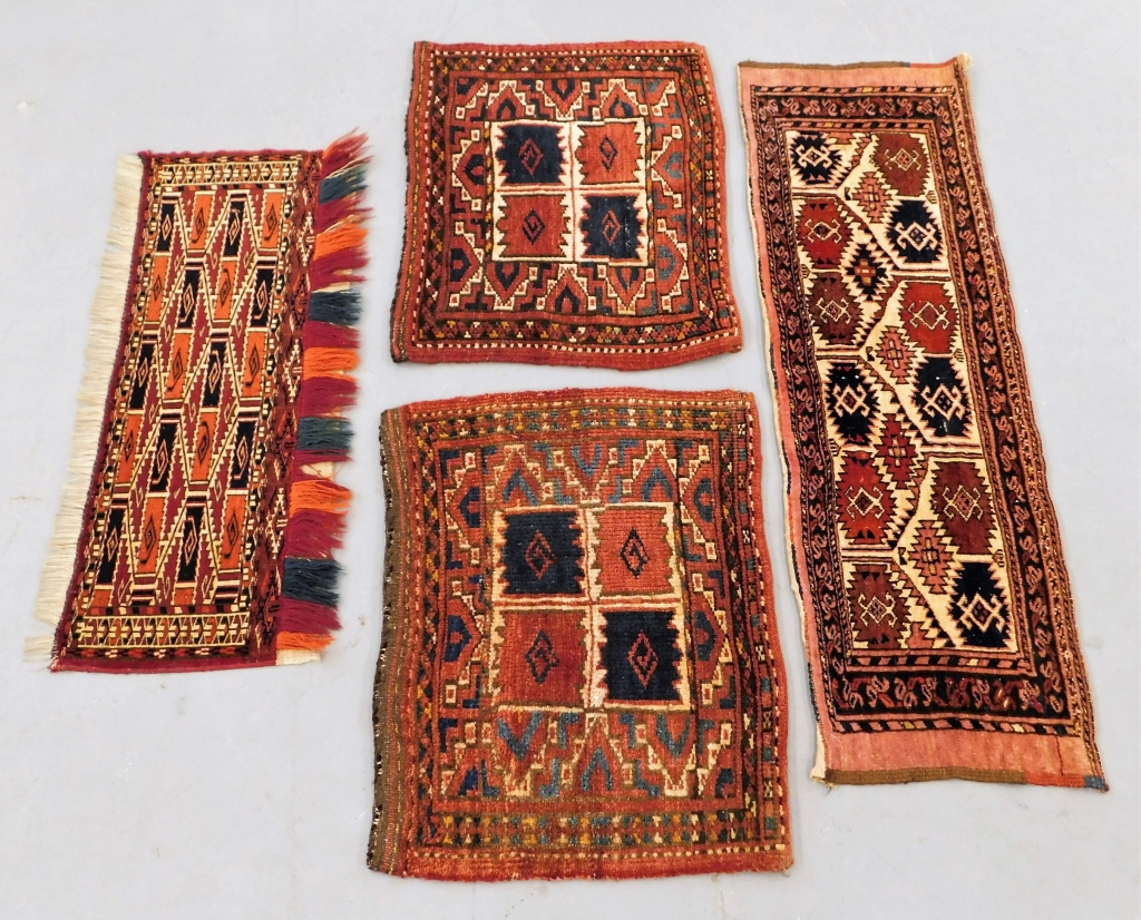 4PC TURKISH RED GEOMETRIC TABLE