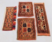 4PC TURKISH RED GEOMETRIC TABL