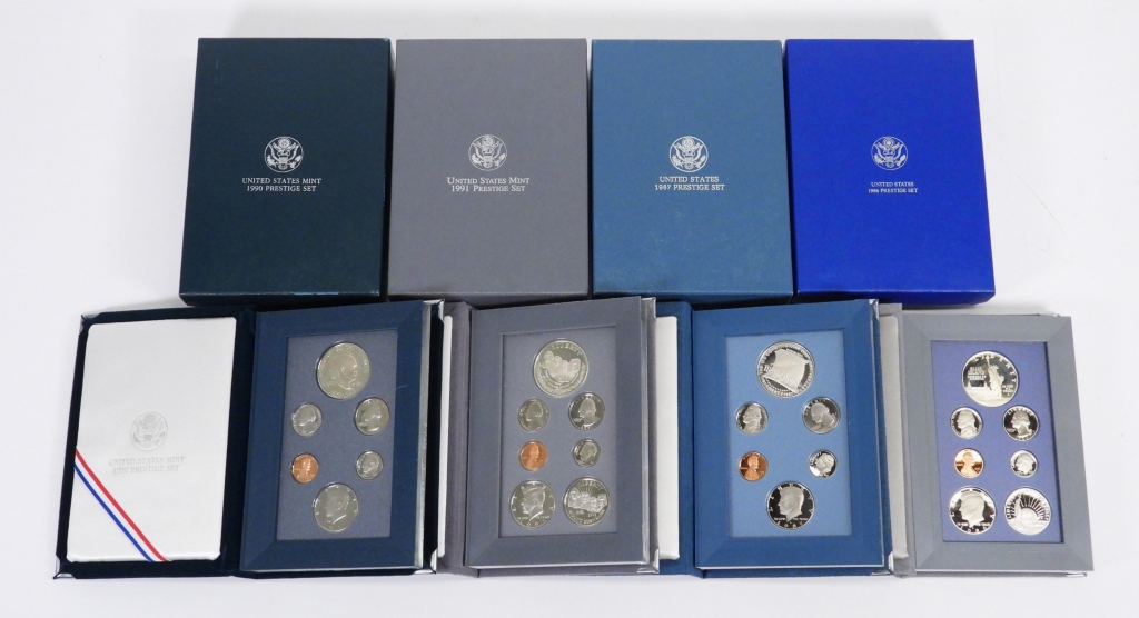 4PC UNITED STATES SILVER PROOF SETS