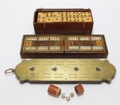 4PC VICTORIAN CRIBBAGE BOARDS