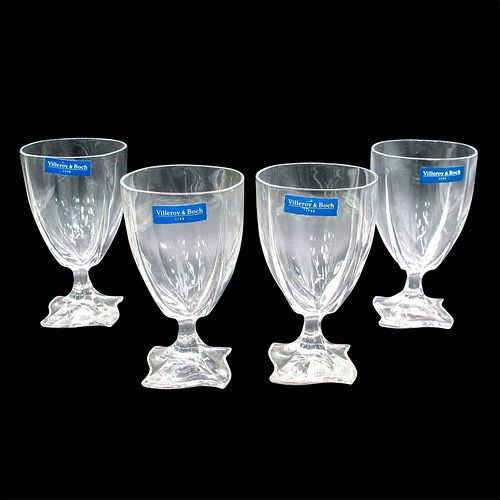 4PC VILLEROY & BOCH CLEAR CRYSTAL