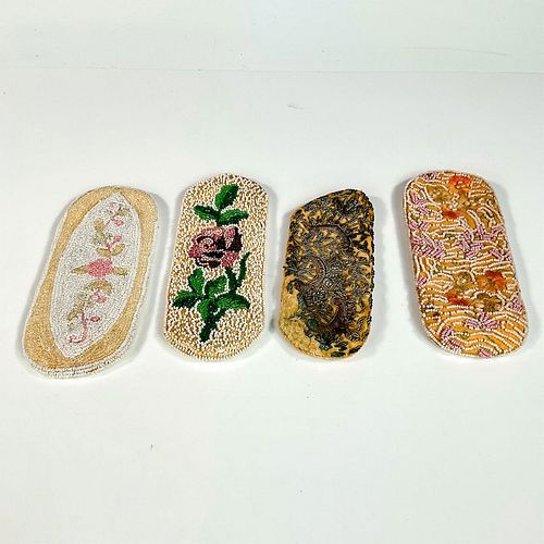 4PC VINTAGE BELGIUM BEADED