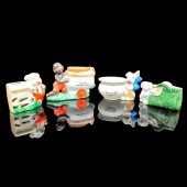4PC VINTAGE CERAMIC TOOTHPICK