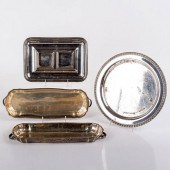 4PC VINTAGE SILVERPLATE DISH S