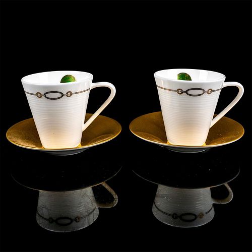 4PC WATERFORD PORCELAIN DEMITASSE