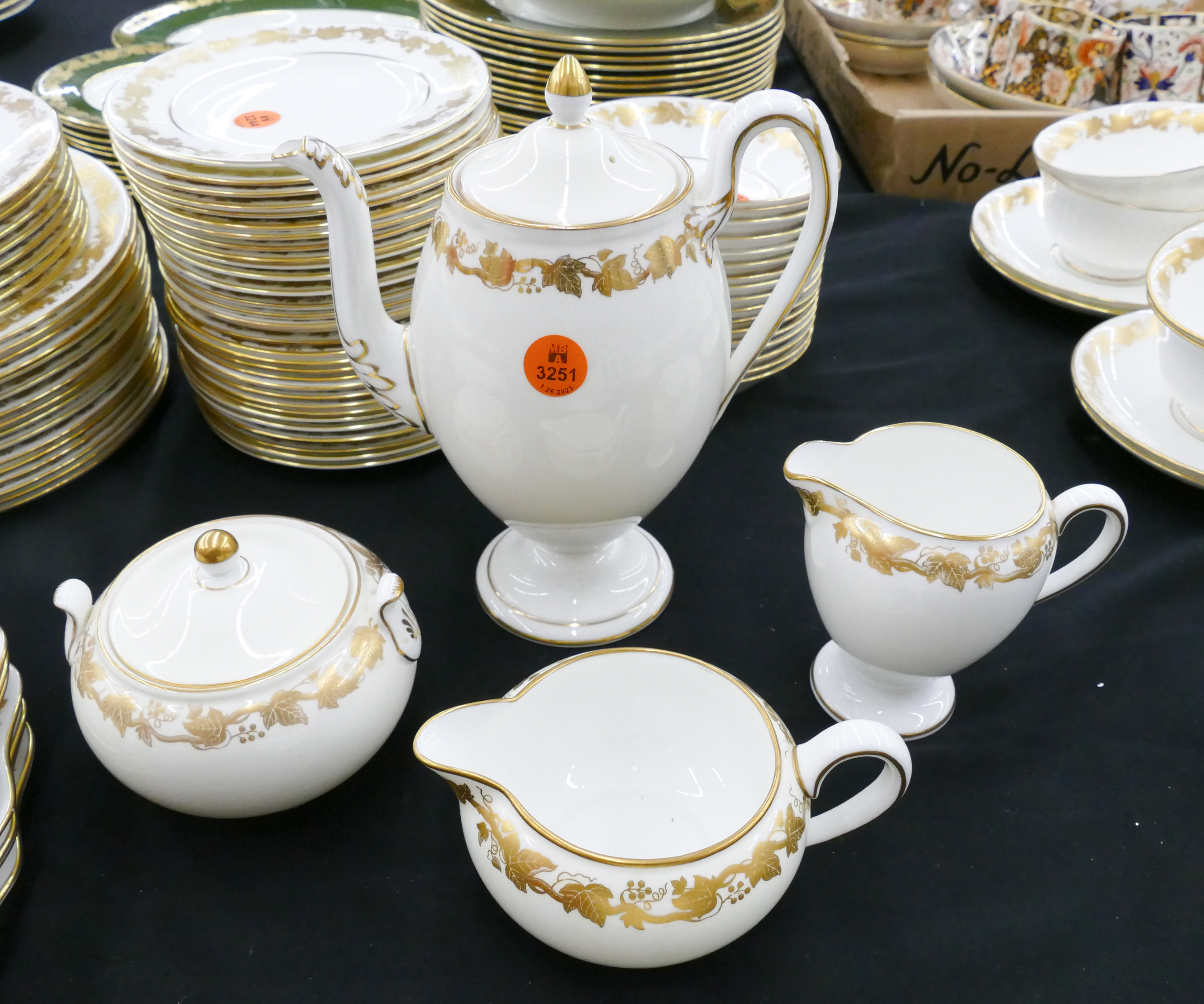 4pc Wedgwood Whitehall (White) Bone