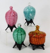 4PC WELZ BOHEMIAN STRIPED ART