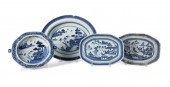 4PCS 19TH C. CHINESE EXPORT BL