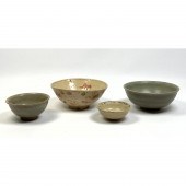 4pcs Chinese Bowls. Sukothai,