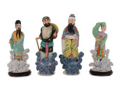 4PCS, CHINESE PORCELAIN IMMORT