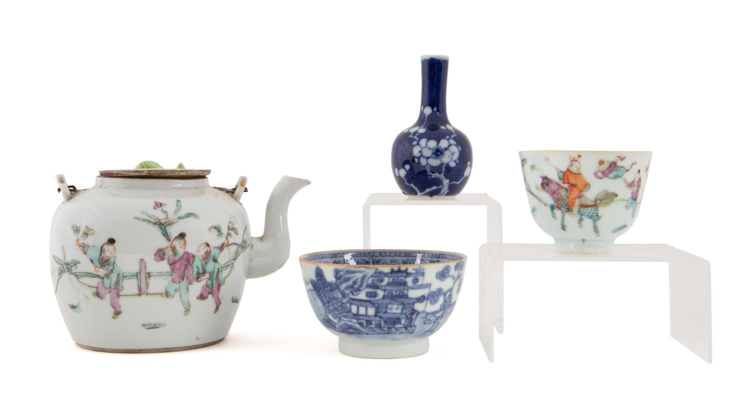 4PCS CHINESE PORCELAIN TABLEWARE,