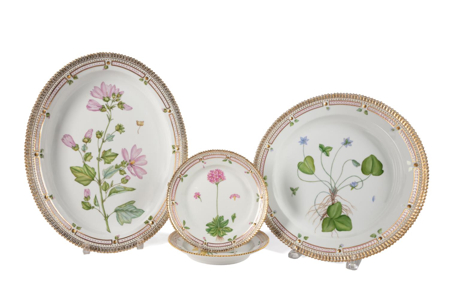 4PCS FLORA DANICA SERVING