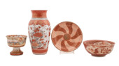 4PCS JAPANESE RED KUTANI PORCE