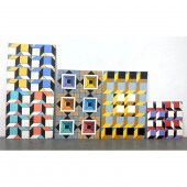 4pcs J.H. HENIG Op art Acrylic