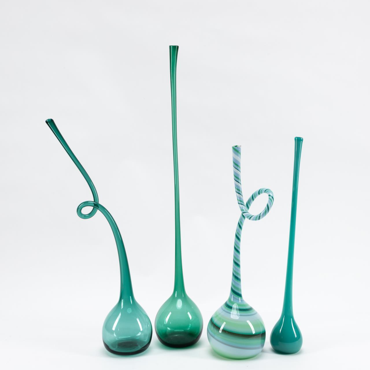 4PCS, MICHAEL ANCHIN BLOWN ART
