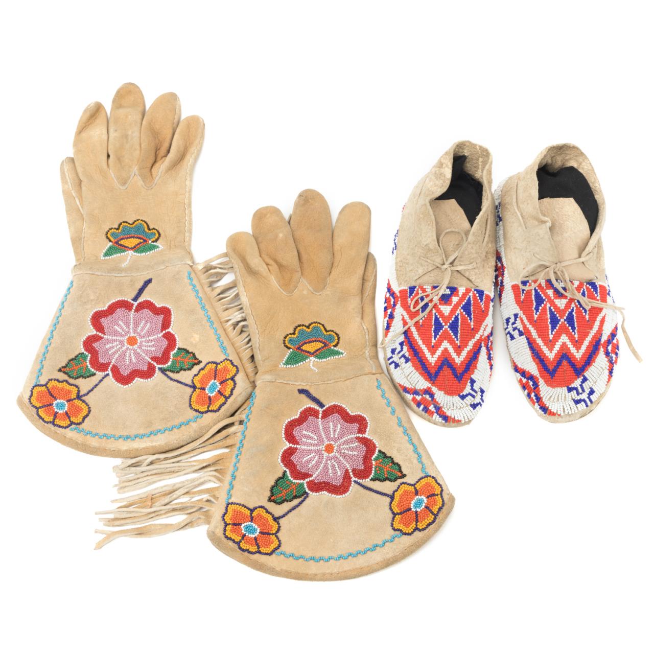 4PCS NATIVE AMERICAN BEADED