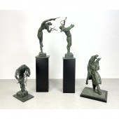 4pcs RUTH WALDMAN Plaster Figu