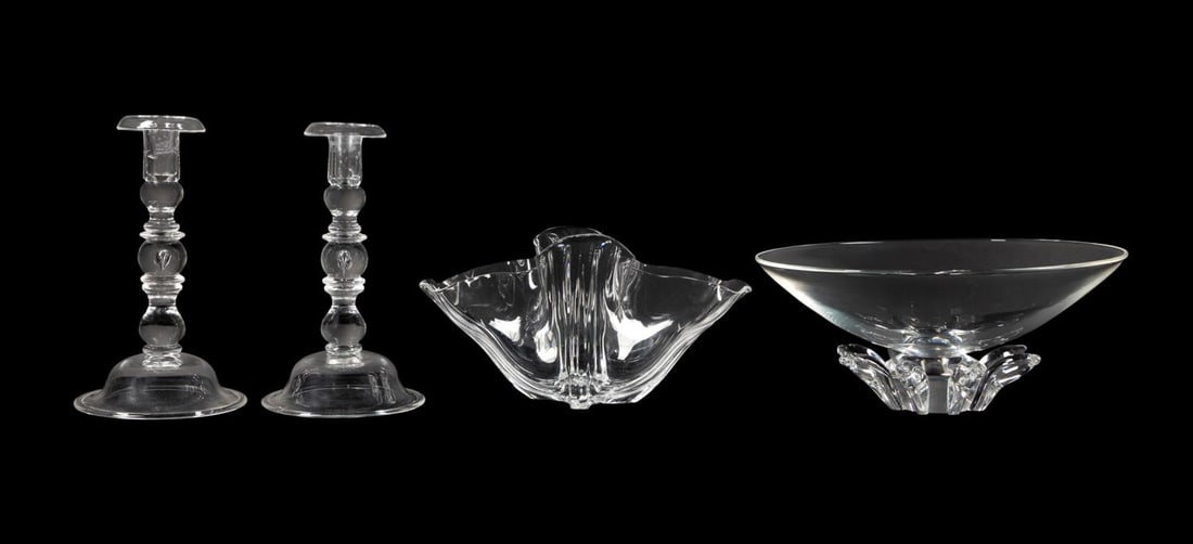 4PCS STEUBEN GLASS INCLUDING
