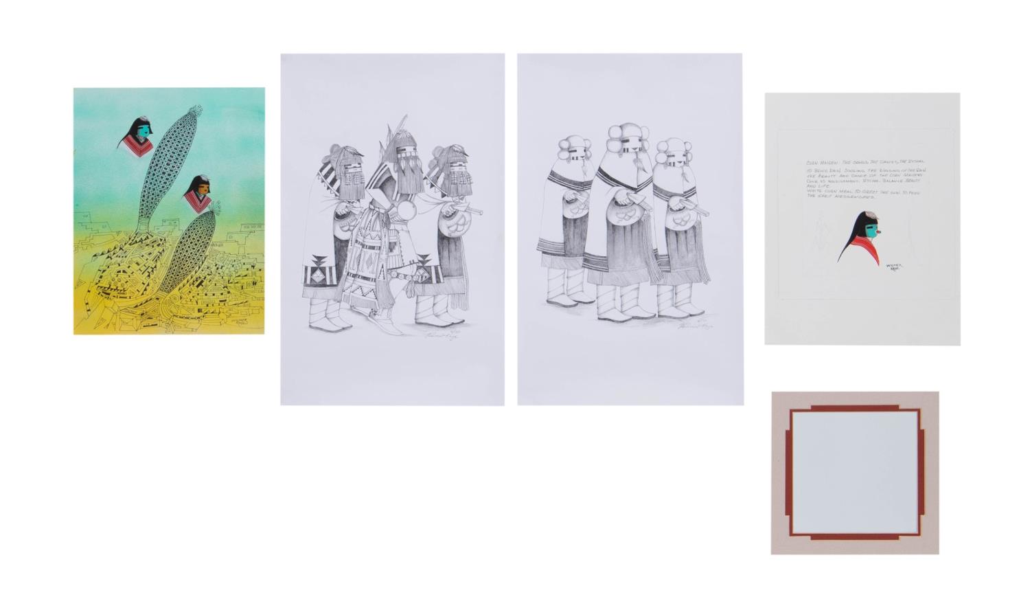 4PCS WILMER KAYE, MM ON PAPER &