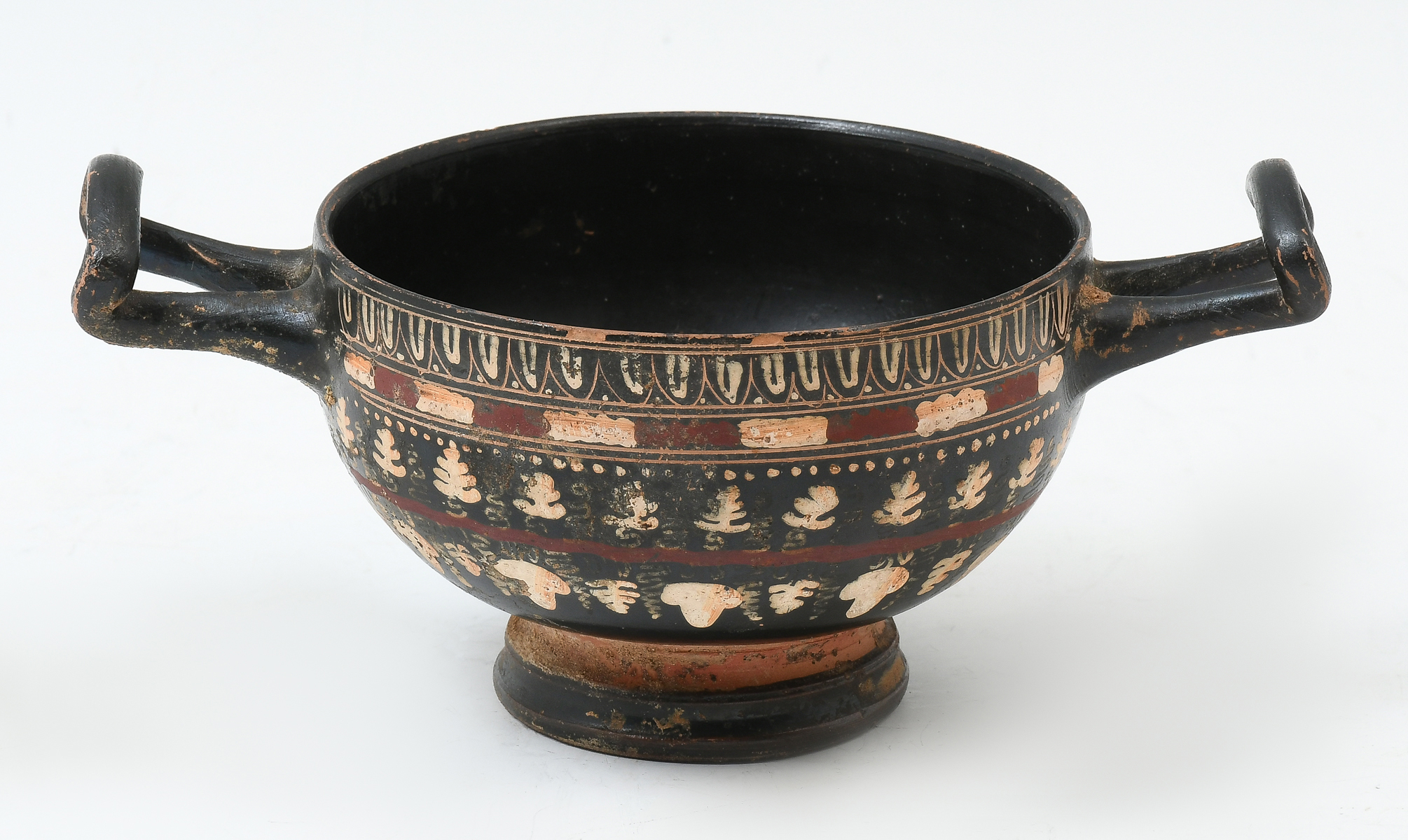 4TH CENTURY GREEK KYLIX BOWL: