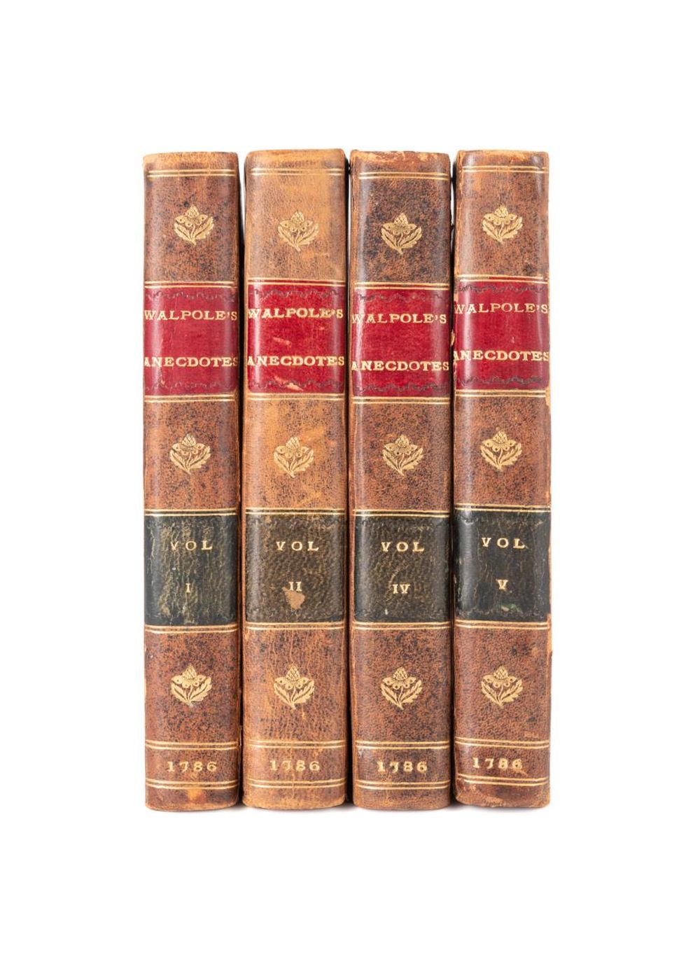 4VOL HORACE WALPOLE, ANECDOTES ON