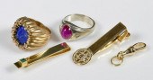 5 14K AND 18K GENT'S JEWELRY I