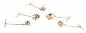 (5) 14K Yellow gold tie pins t
