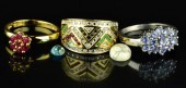 (5) 18K Gold & Sterling Silver