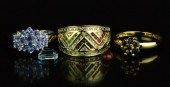 (5) 18K Gold & Sterling Silver