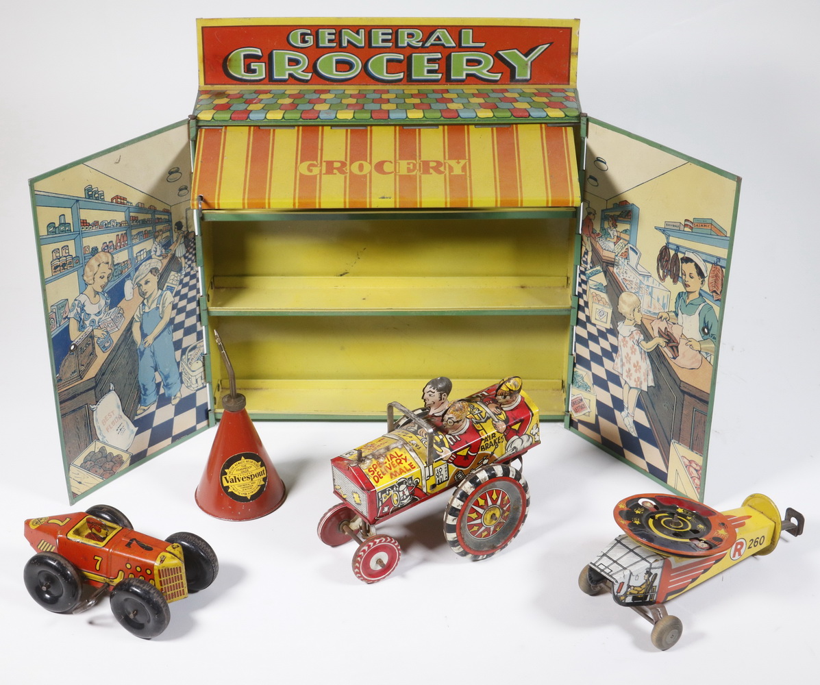 (5) 1930S TIN LITHO TOYS