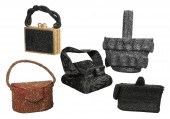 (5) 1940's/50's/60's purses to