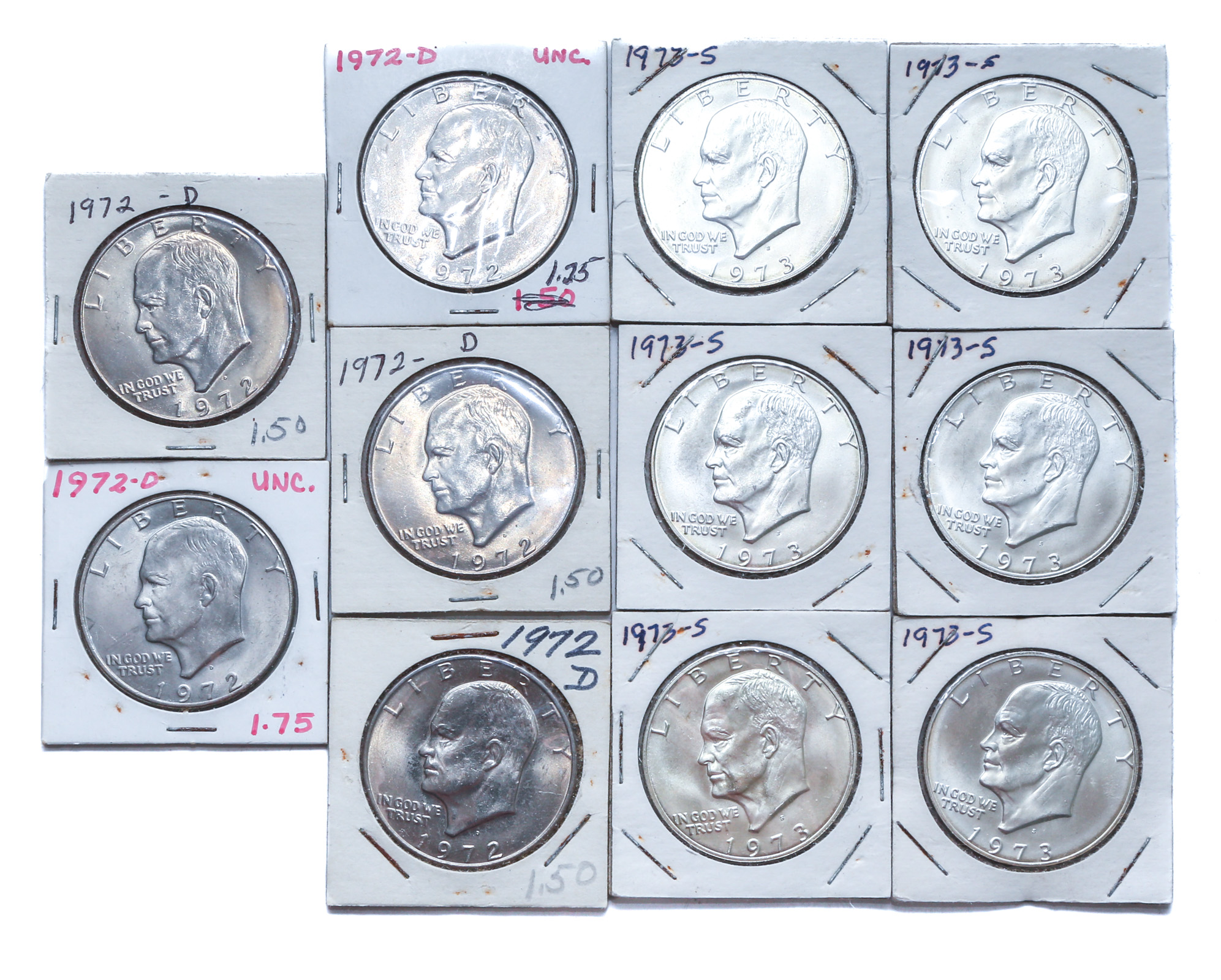 5-1972-D & 6-1973-S IKE DOLLARS