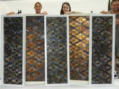 5 19C AMERICAN STAINED GLASS J