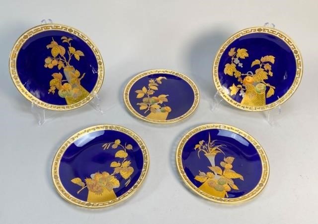 5 19TH CENTURY MINTON FOR THOMAS