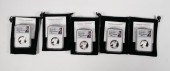 (5) 2016 WINGED LIBERTY NGC PF