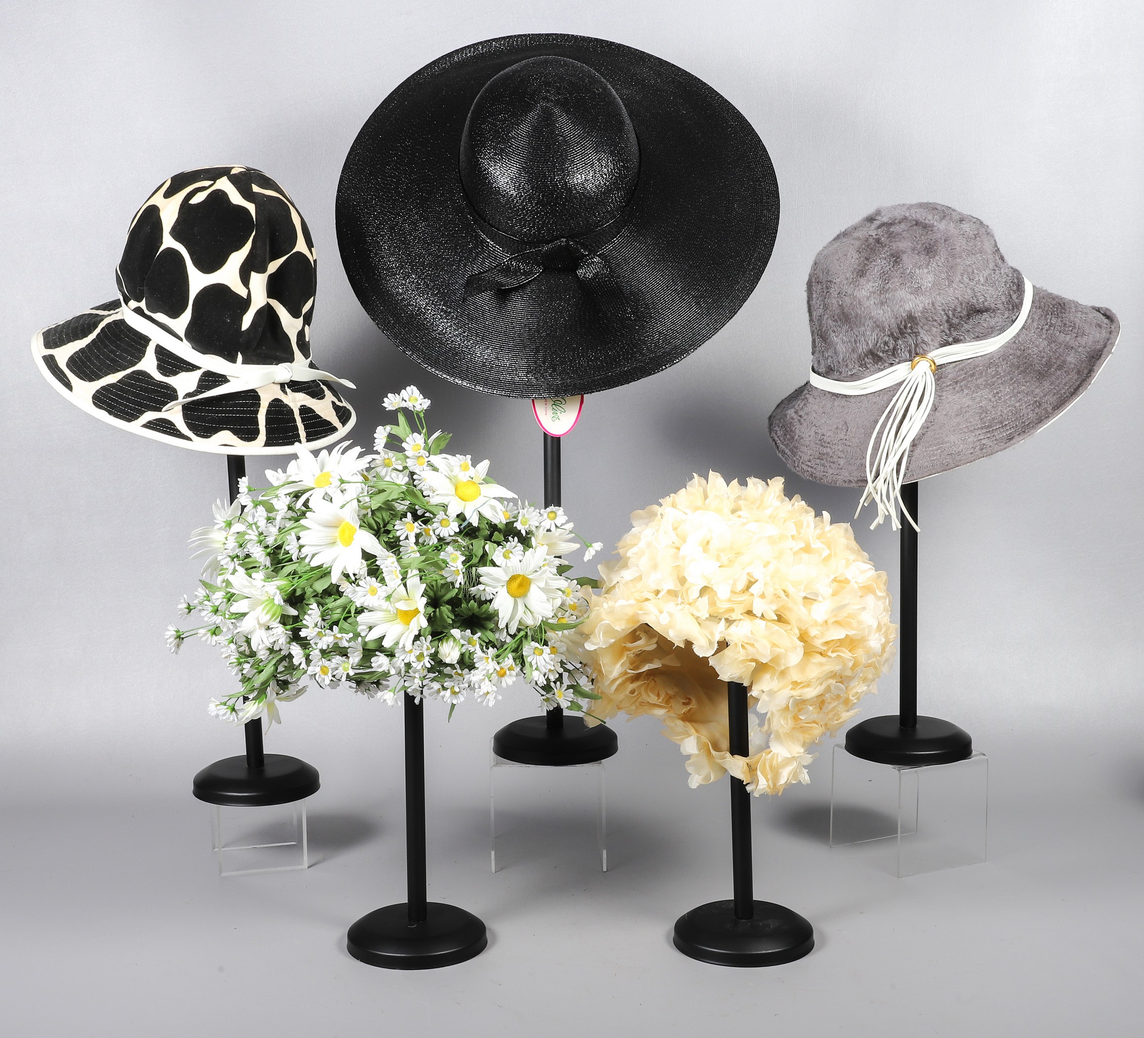 (5) 50's/60's Ladies hats to